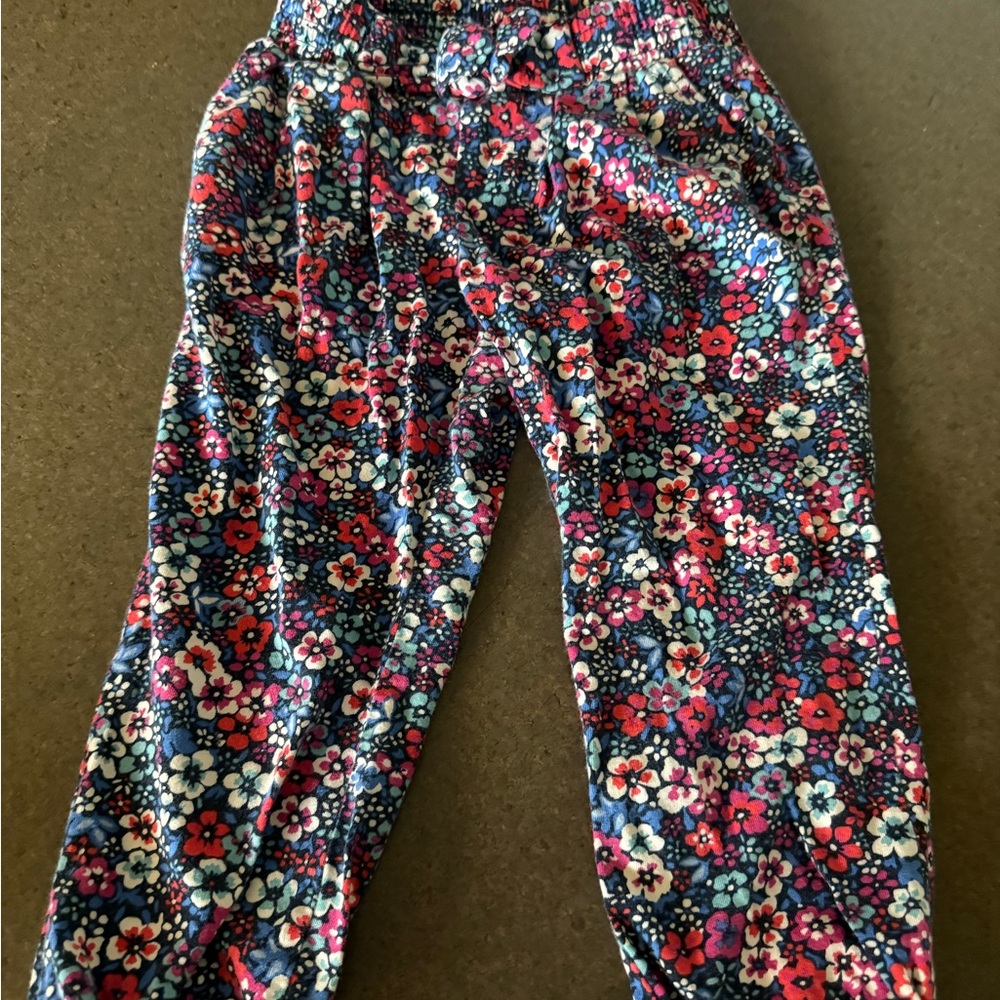 Floral Toddler Bottoms- bow at top and pockets!